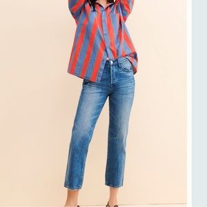 3x1 shulter Austin high rise cropped jeans .. size 28 .. brand new ..